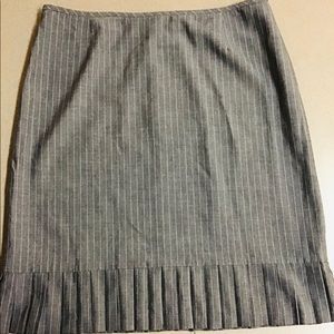 Gray Pinstripe Skirt